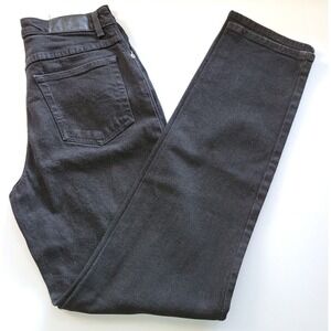 Vintage Faded Glory Womens High Rise Tapered Black Stretch Jeans Size 10T Y2K